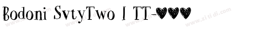 Bodoni SvtyTwo I TT字体转换